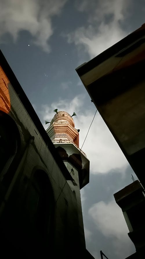 Church Tower over Street