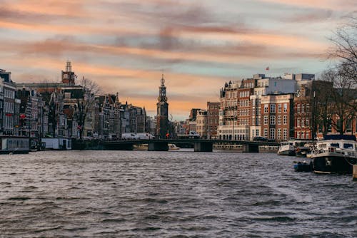 Imagine de stoc gratuită din Amsterdam, andocat, anotimp