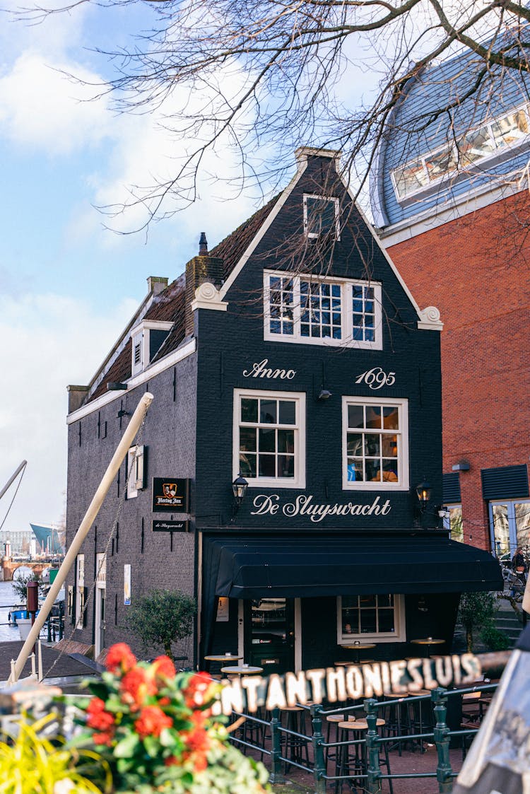 The Cafe De Sluyswacht In Amsterdam, Netherlands