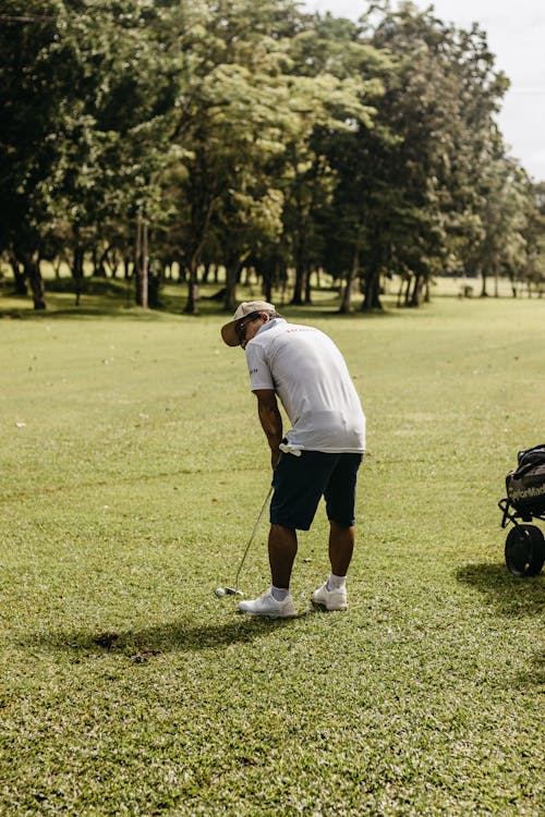 A Man Playing Golf 