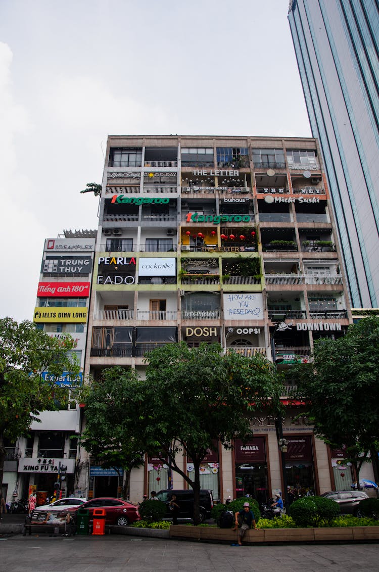 Advertisements On Building In City