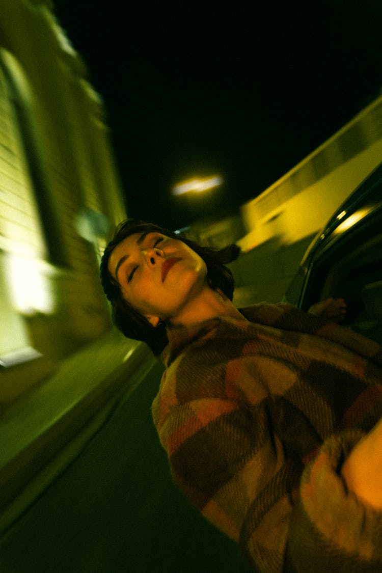 Photo Of A Girl In A Car Window 