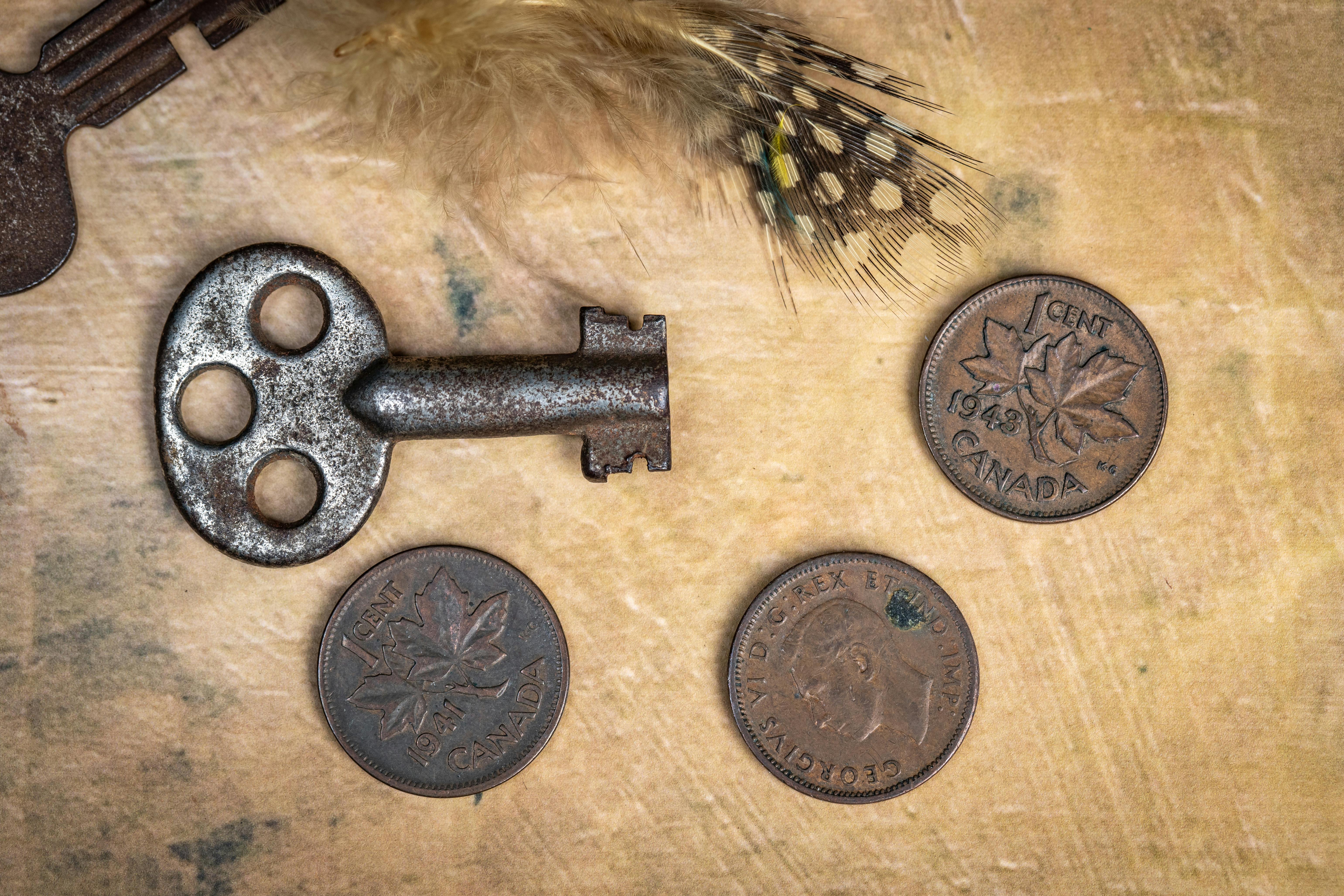 Gold Key Holder on Black Wall · Free Stock Photo