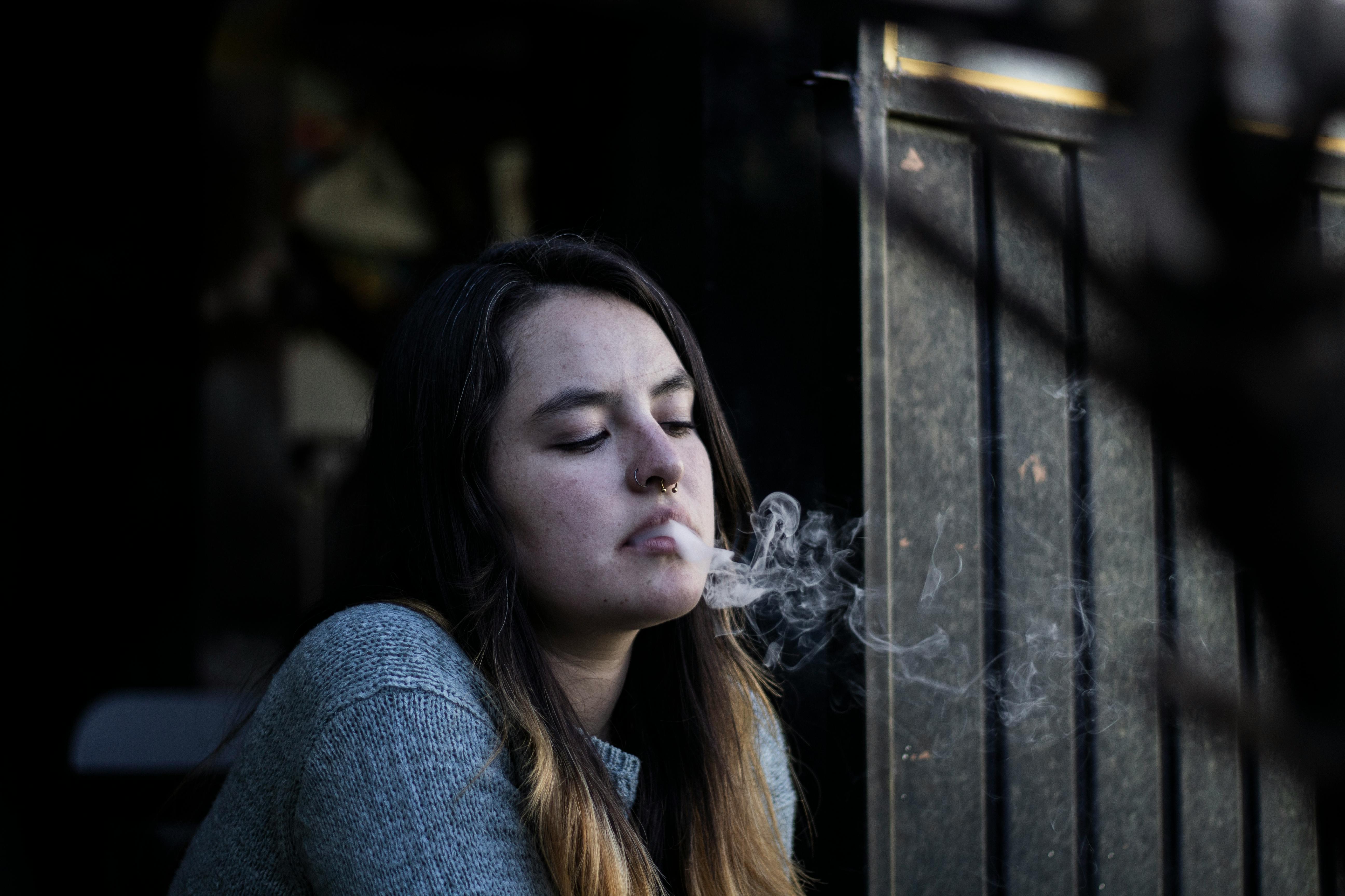 Photo of Woman Smoking \u00b7 Free Stock Photo