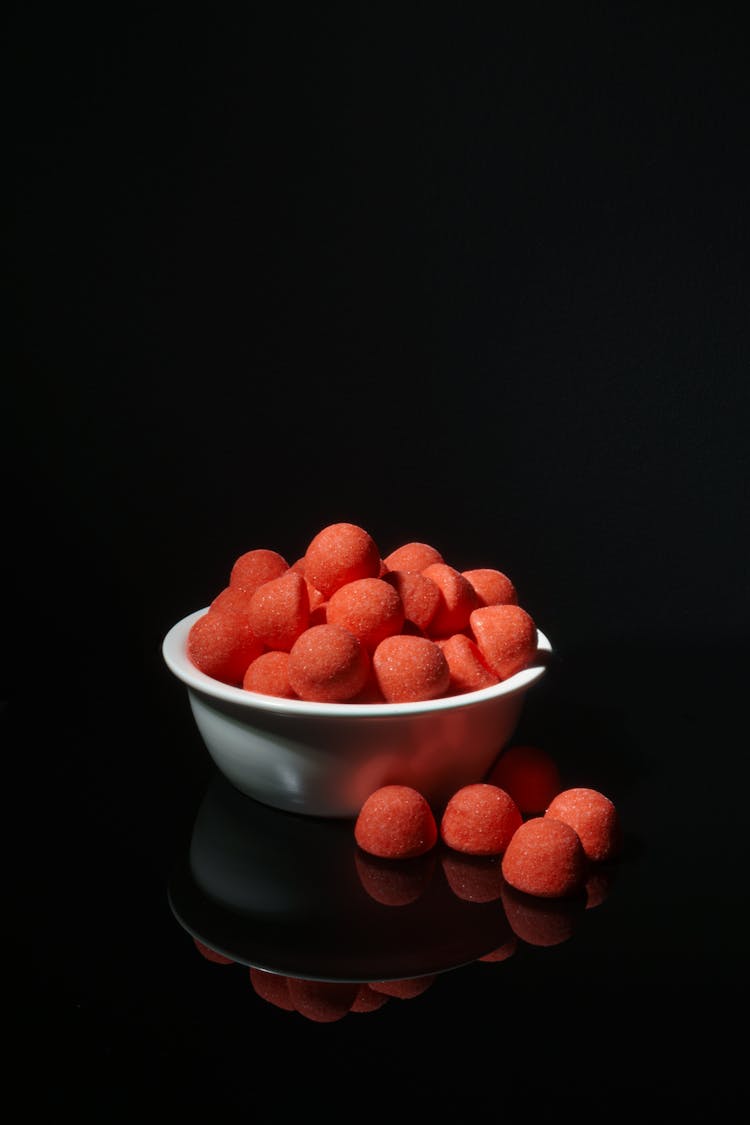 A Bowl Of Fraise Tagada Candy 