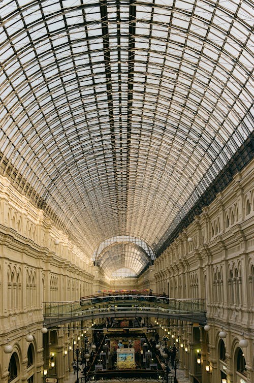 Long Exposure Shot of the GUM Department Store in Moscow