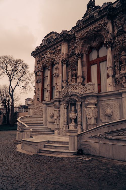 Free Ornate facade of Ihlamur Pavilion in Istanbul showcasing Ottoman architecture. Stock Photo