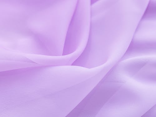 Crumpled Purple Chiffon Fabric 
