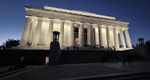 Free stock photo of abraham lincoln, black and white, city