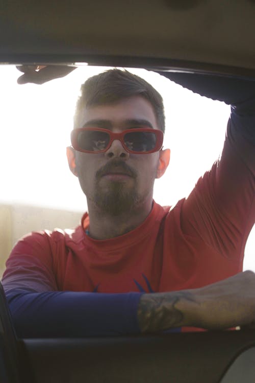 Young man Wearing Sunglasses 