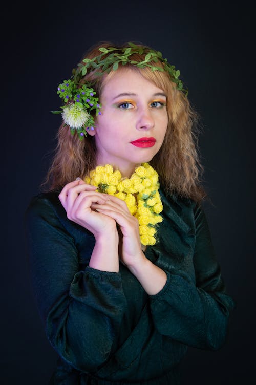 Imagine de stoc gratuită din coroane de flori, cunună, femeie