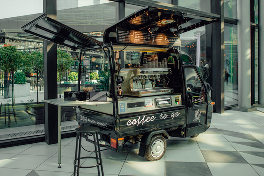 mobile coffee cart