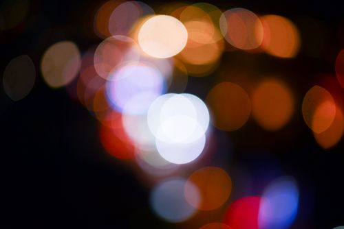 Free stock photo of blurry background, city lights, gold tone Stock Photo