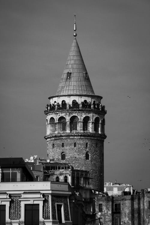 Бесплатное стоковое фото с вертикальный выстрел, галатская башня, город