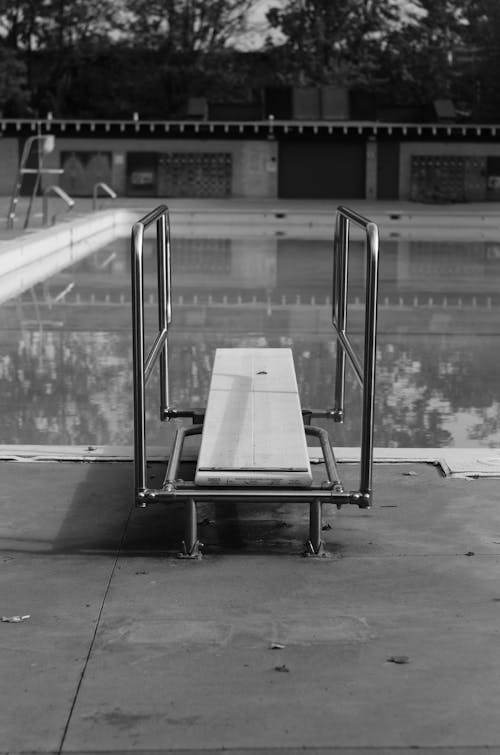 Springboard at the Swimming Pool