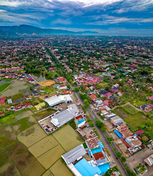 Bird's-eye View Photo of City