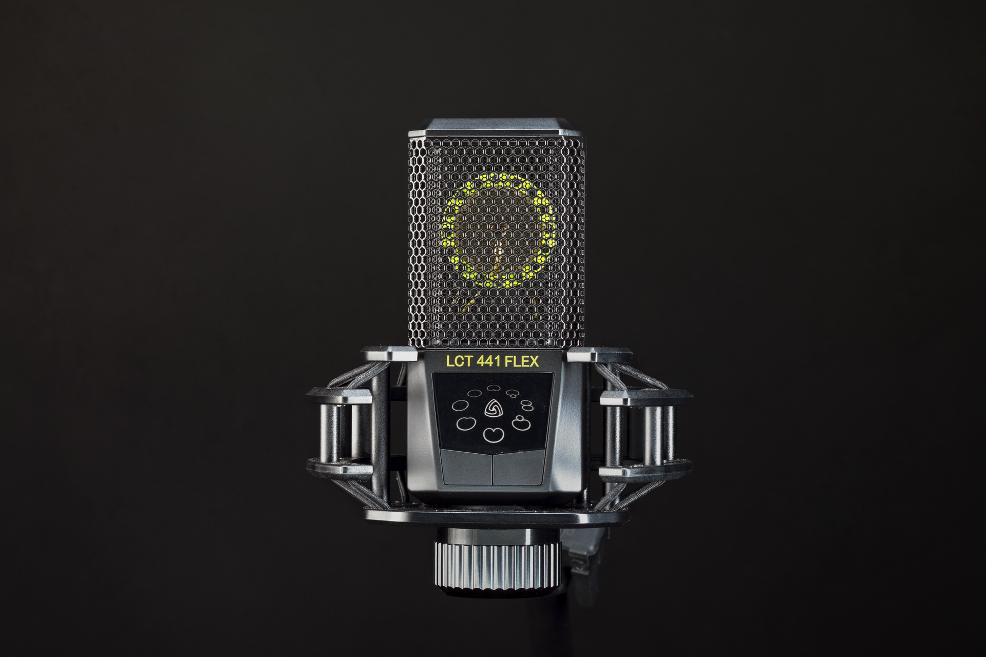 High-quality image of a condenser microphone, perfect for recording and studio settings.