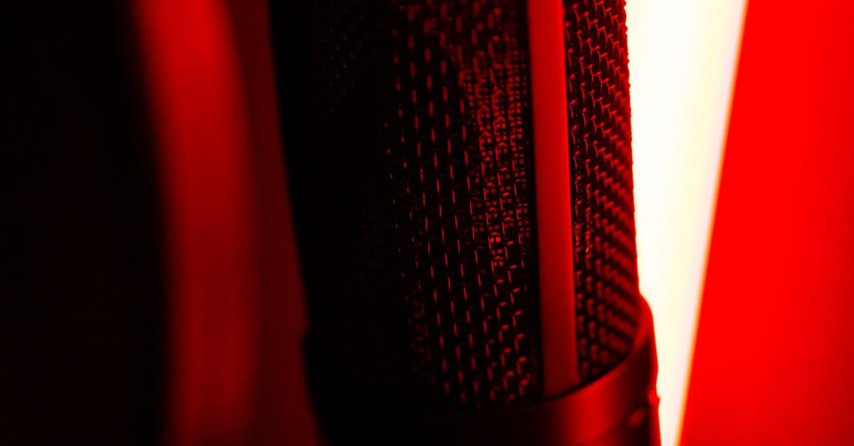 Microphone Computer Red Close-up of a Microphone in Red Lighting · Free Stock Photo