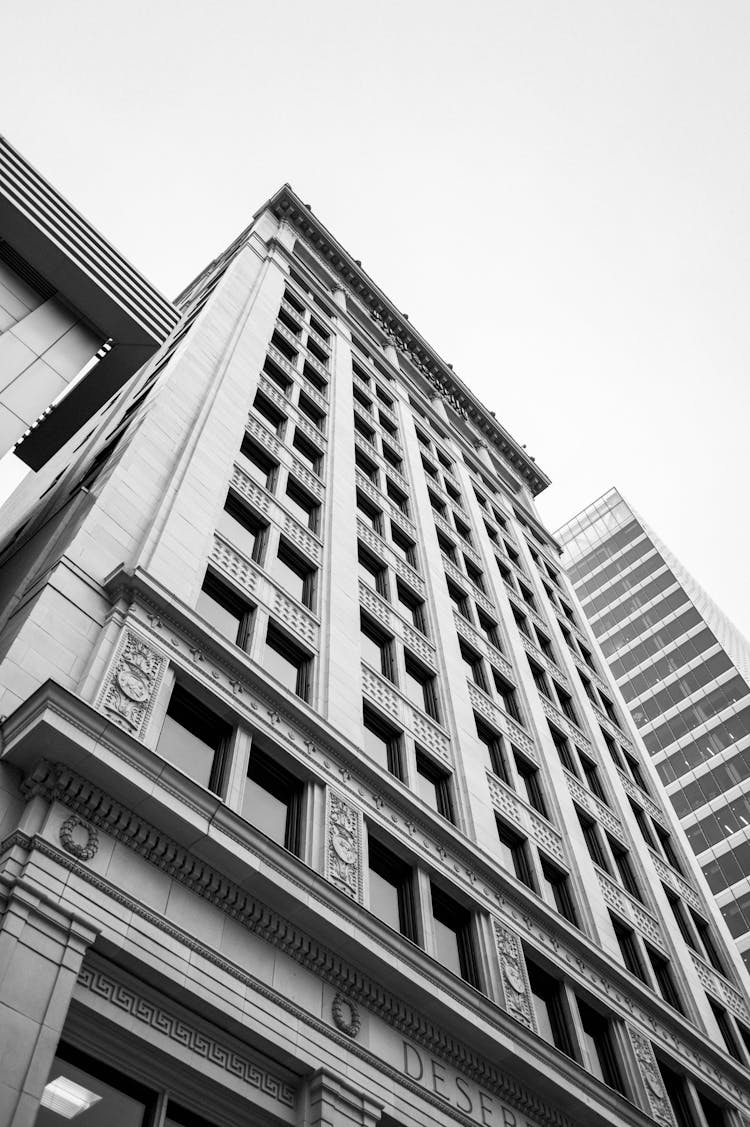 Candler Building In Atlanta In Black And White