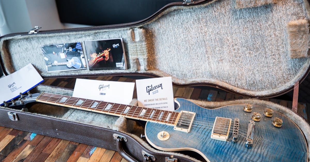 Blue Les Paul Electric Guitar In Case