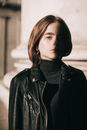 Close-Up Photo of Woman Wearing Leather Jacket