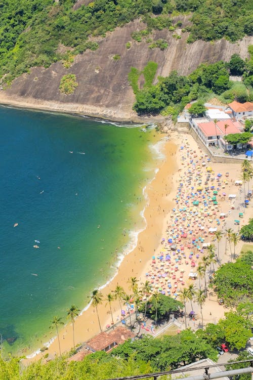 Beach in Bay on Sea Shore