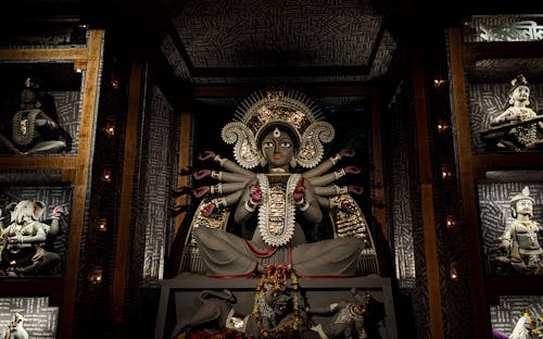 A Statue of a Hindu Deity 