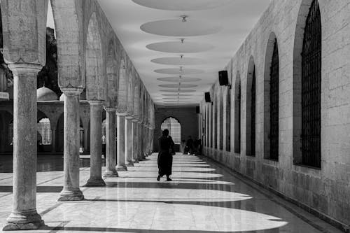 Inner Courtyard of Great Mosque in Mecca