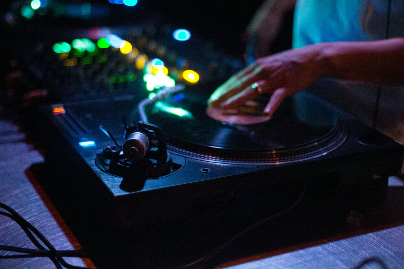 Vinyl on the turntable
