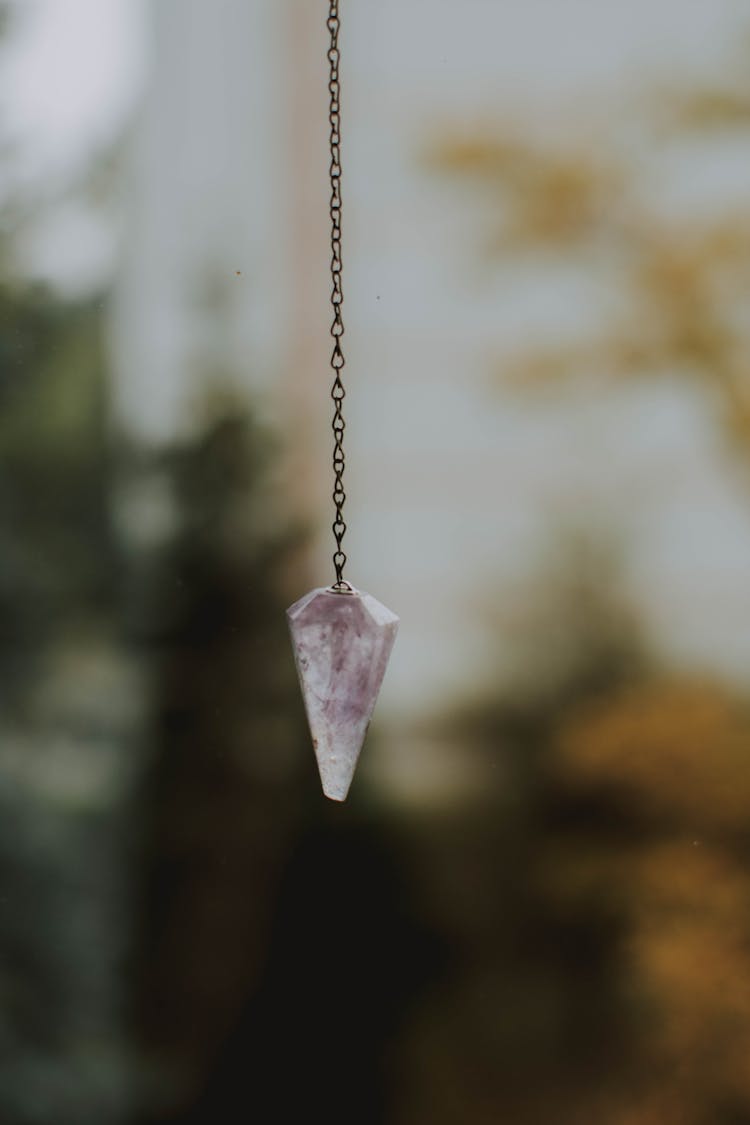 Close-Up Of Crystal Pendant 