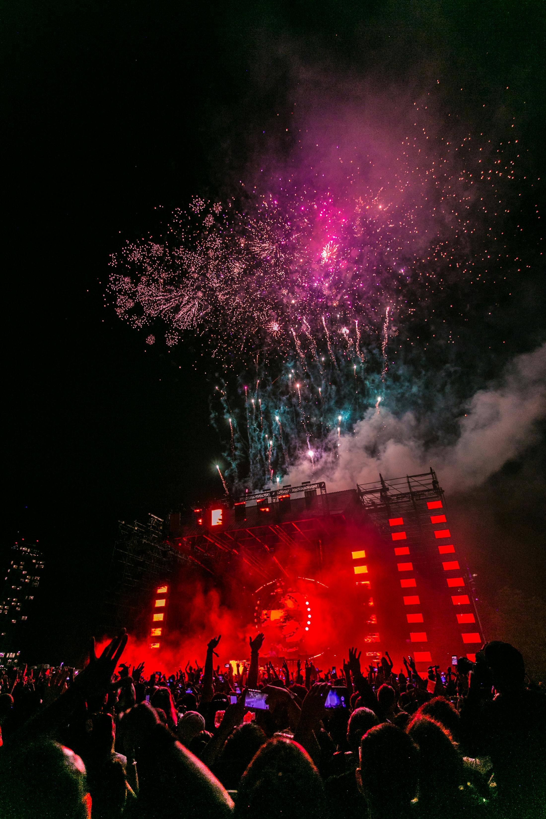 group of people gathering in concert