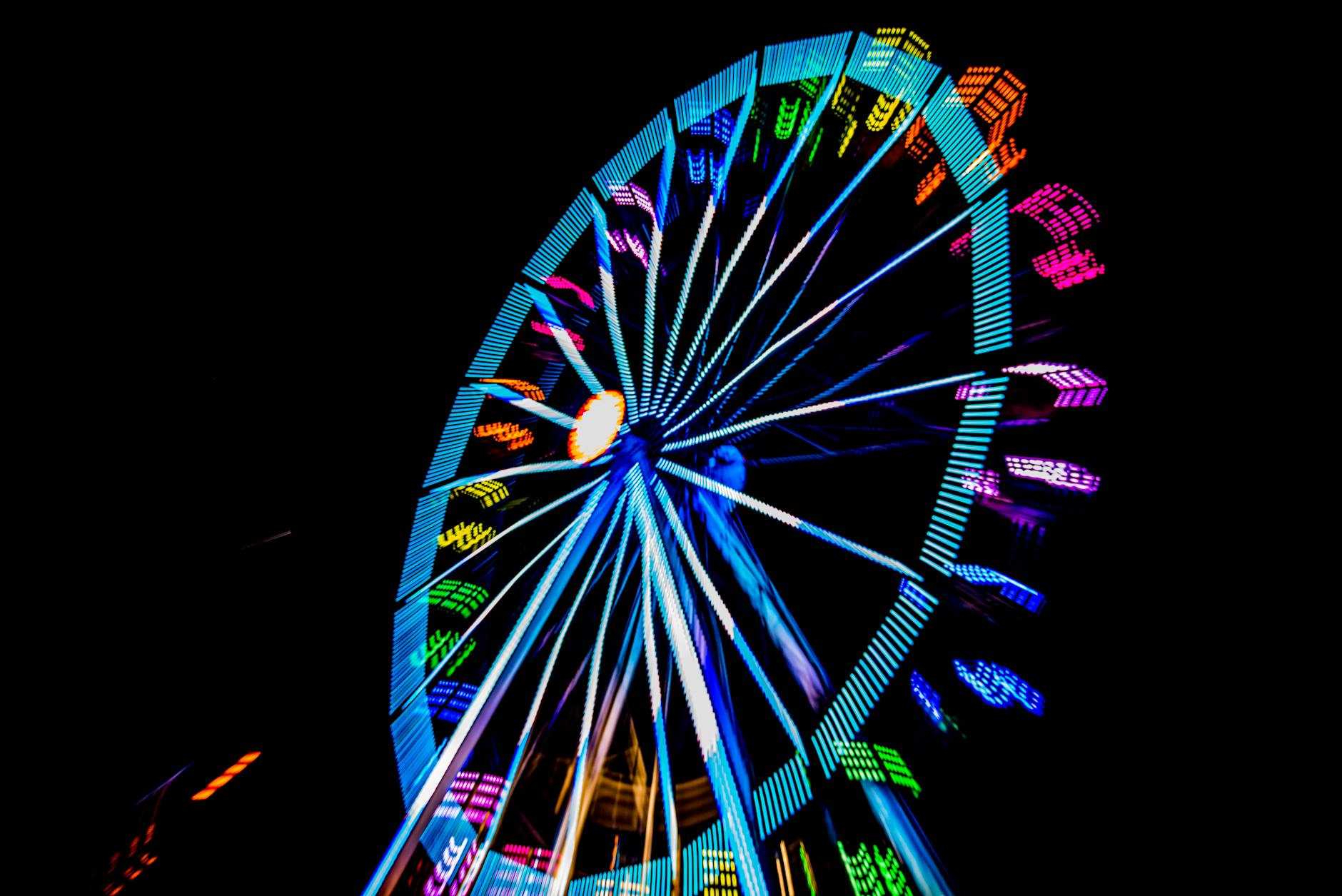 multicolored ferris wheel