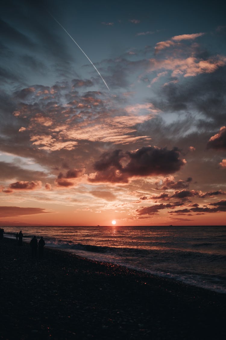 Sunset Over The Sea 