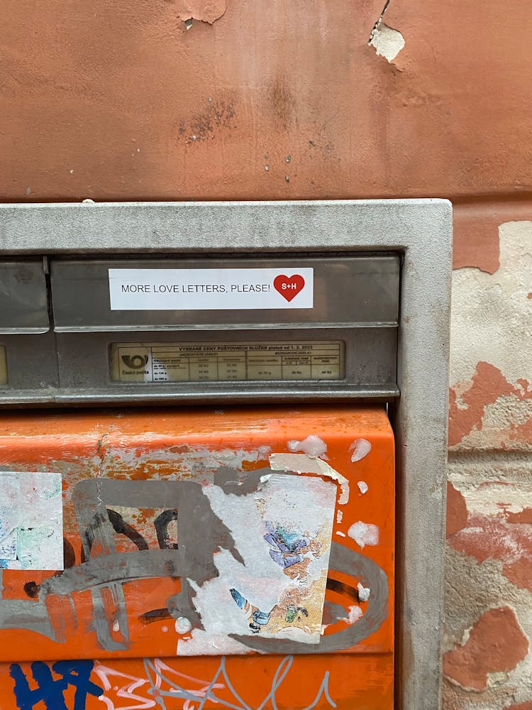 Sticker For Valentines Day On Mailbox