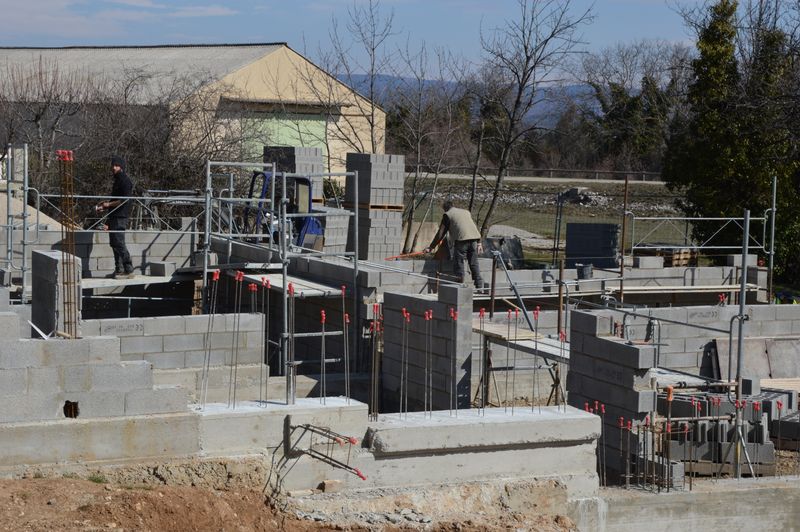 Site supervision of workers on a residential construction site