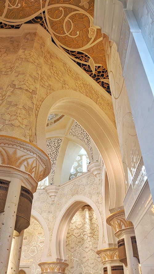 Gratis stockfoto met abu dhabi, interieur, moskee