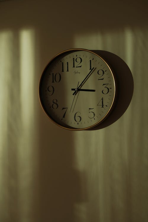 Close up of Clock on Wall