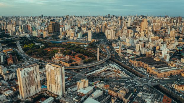 Aerial View of Sao Paulo, Brazil 