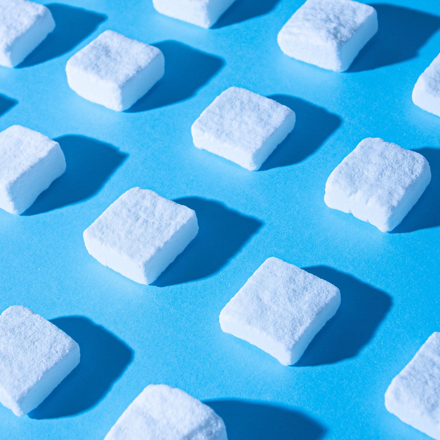 Stack of Cubes on a Blue Background Β· Free Stock Photo