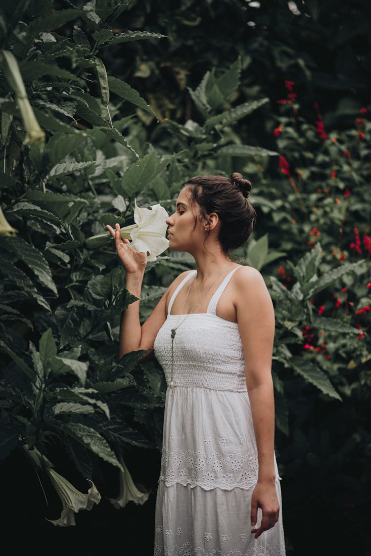 Woman In Garden