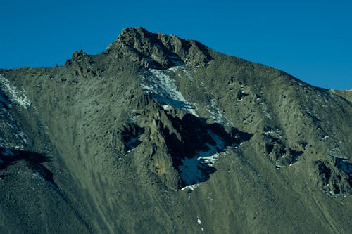 Sunlit Mountain Peak