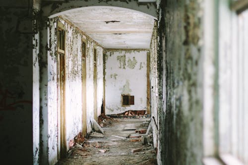 Gray Hallway