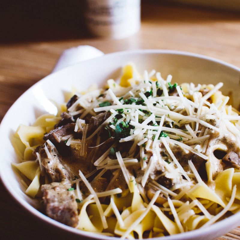 Slow Cooker Creamy Mushroom and Parmesan Dip
