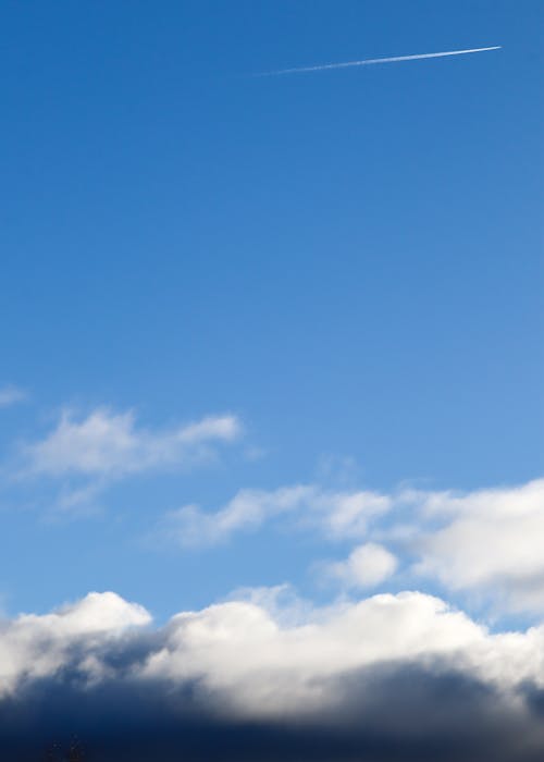 Бесплатное стоковое фото с атмосфера, вертикальный выстрел, голубое небо