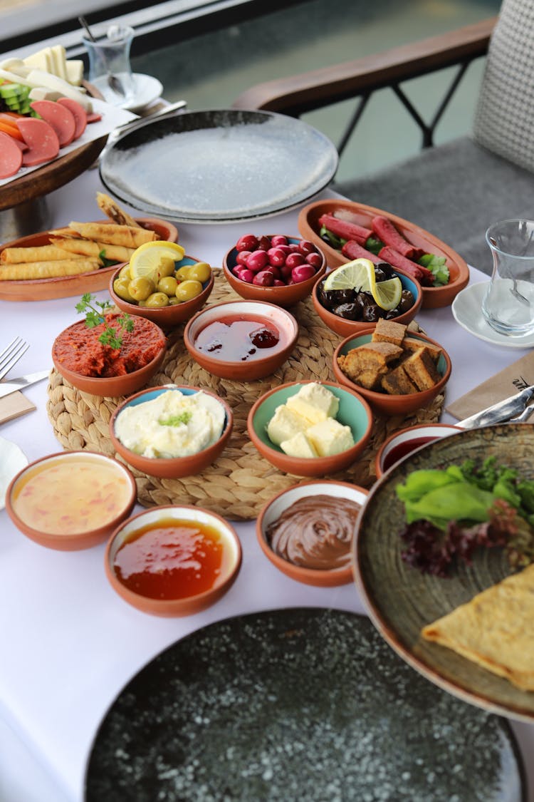 Cooked Food On The Table