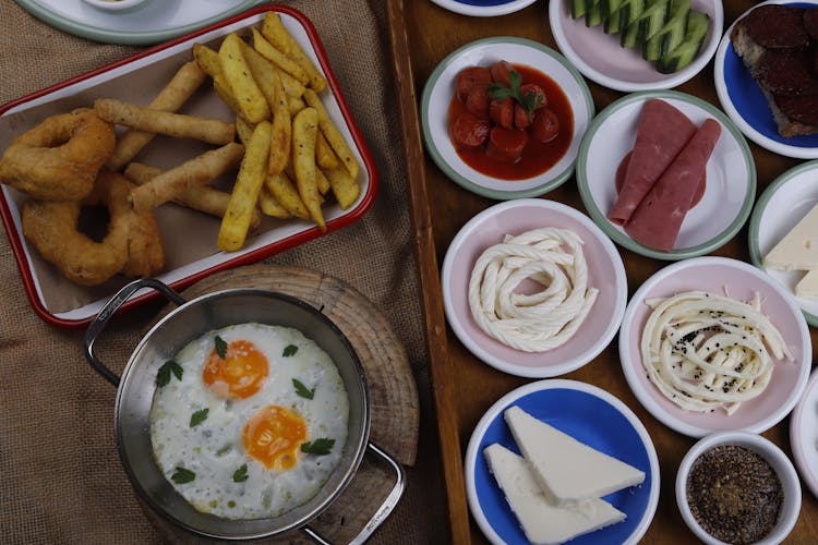 Food Served For Breakfast In A Restaurant