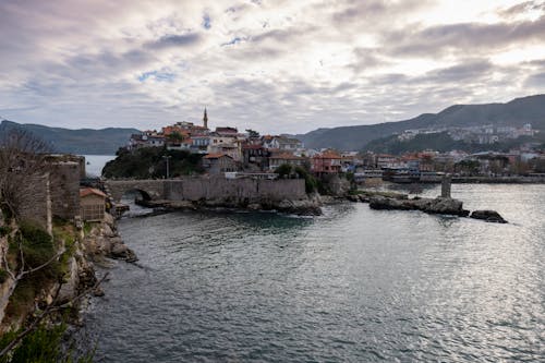 Amasra Town on Sea Shore in Turkey