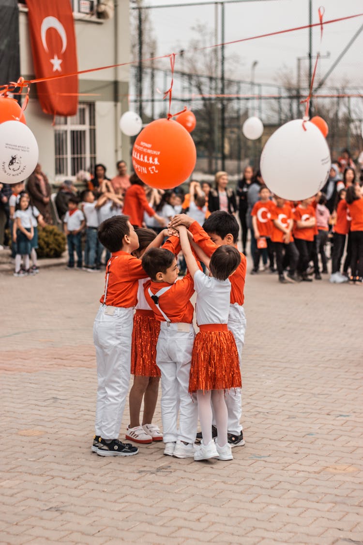 Children On Ceremony In School In Turkey