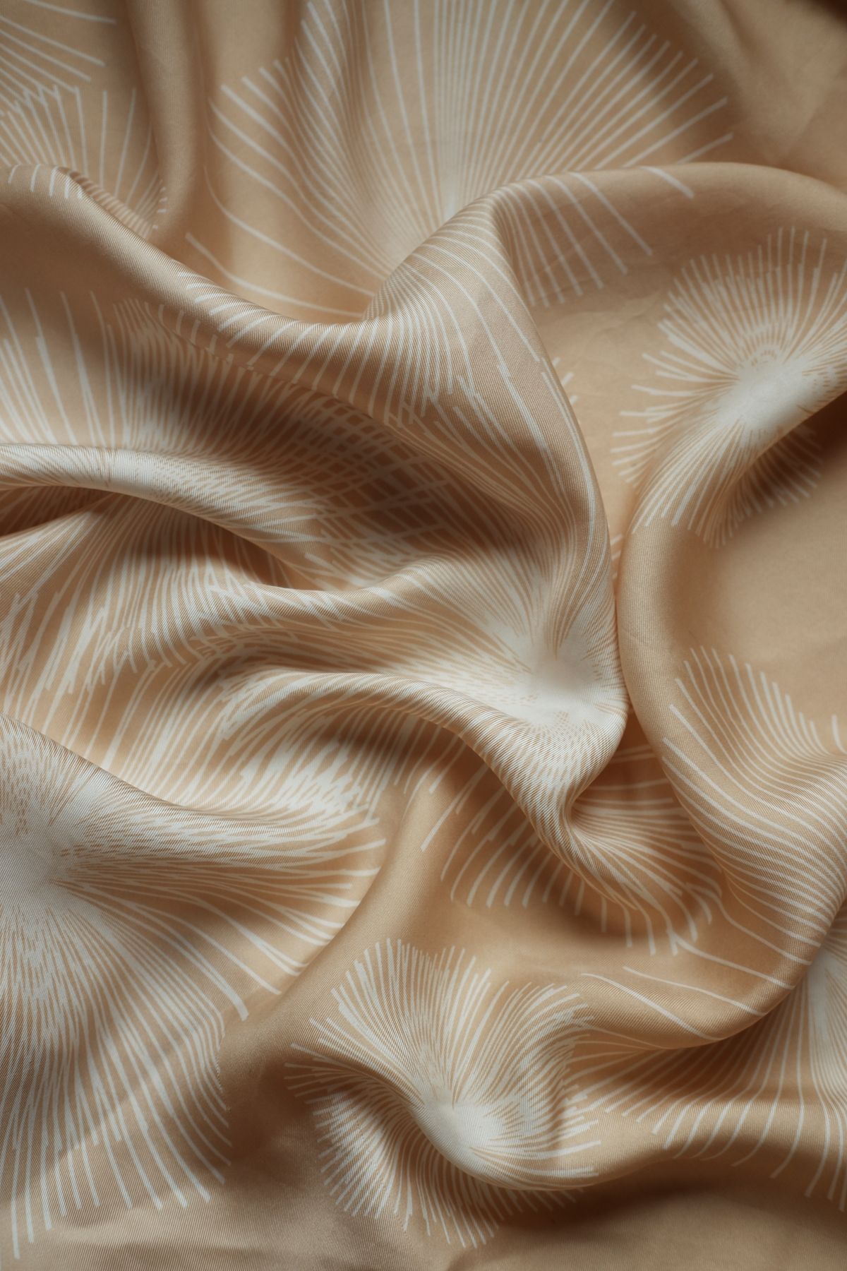 Soft folds of the Sable cashmere wrap