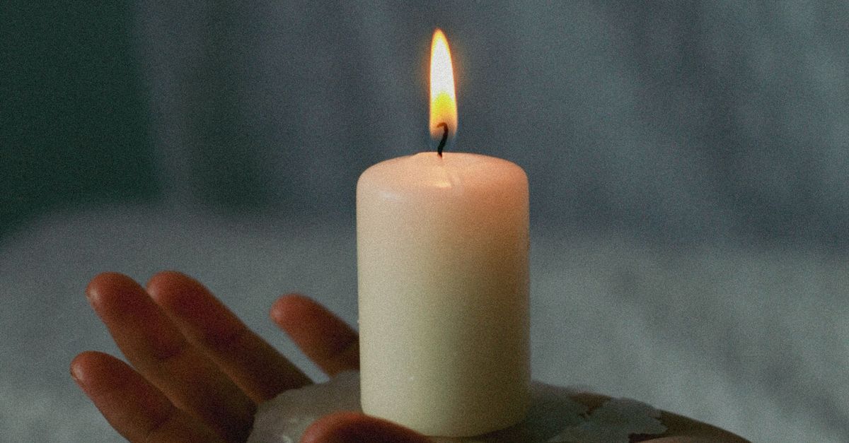 Wax Candle in Woman Hand · Free Stock Photo